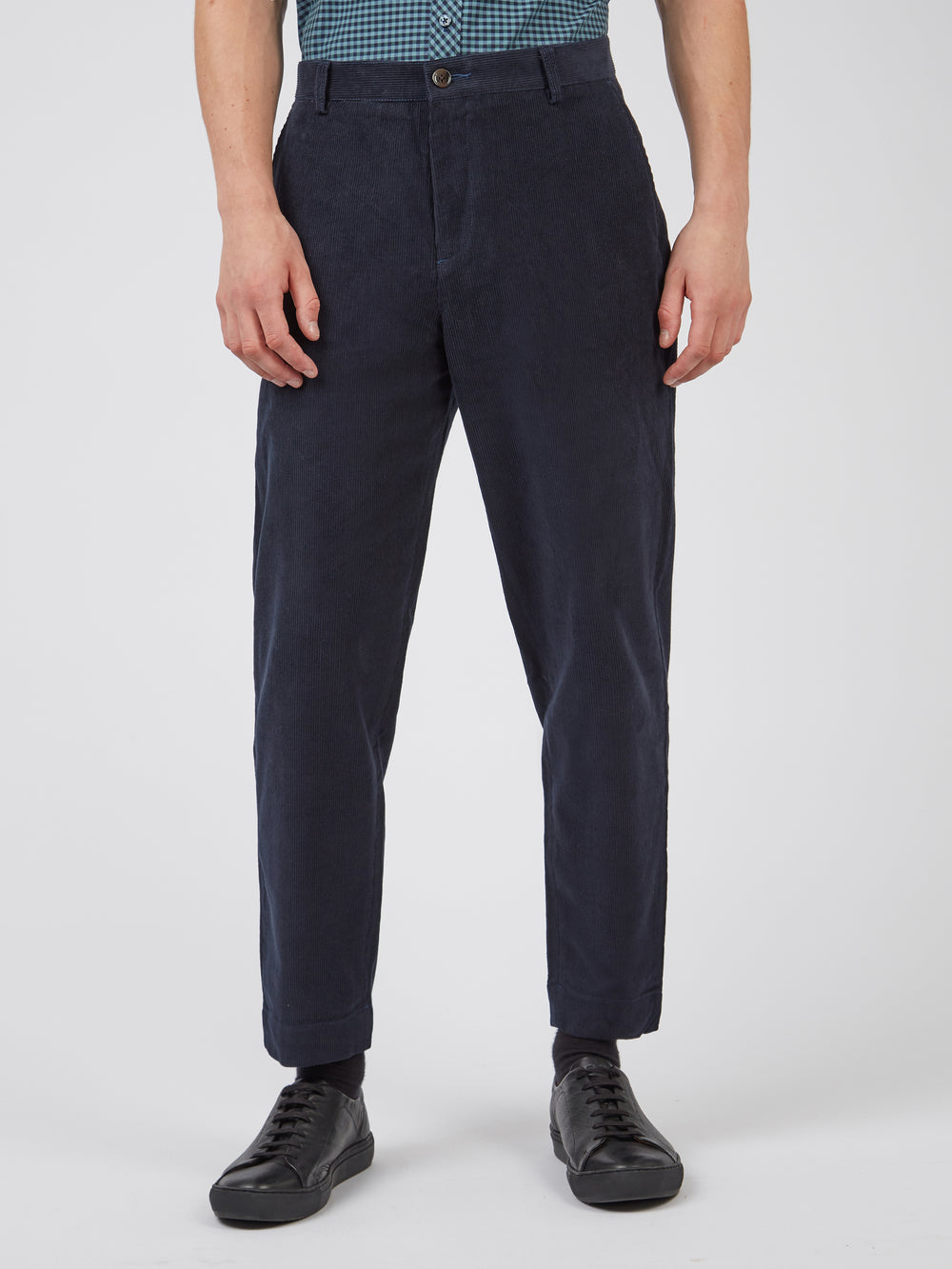 Pantalon Ben Sherman Tapered Corduroy Noir | FMI-89291096